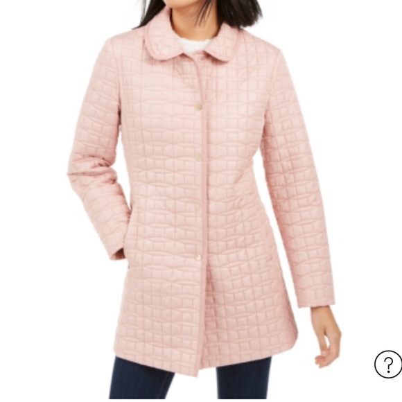 KATE SPADE Quilted Jacket In Soft Peony size Xs